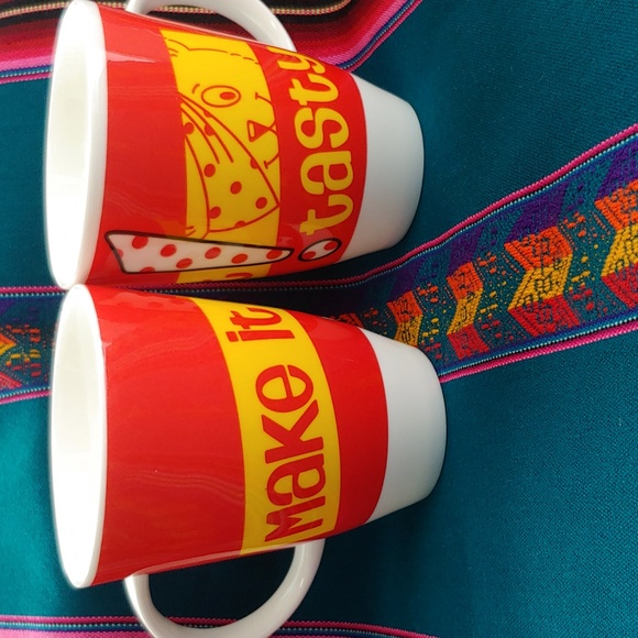 Roy Kirkham Set of Two Collectible 2006 Make It Tasty Fine Bone China Mugs - Picture 16 of 16